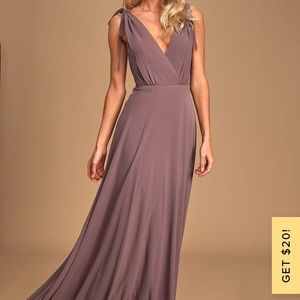 Lulus Dusty Purple Bridesmaids Dress